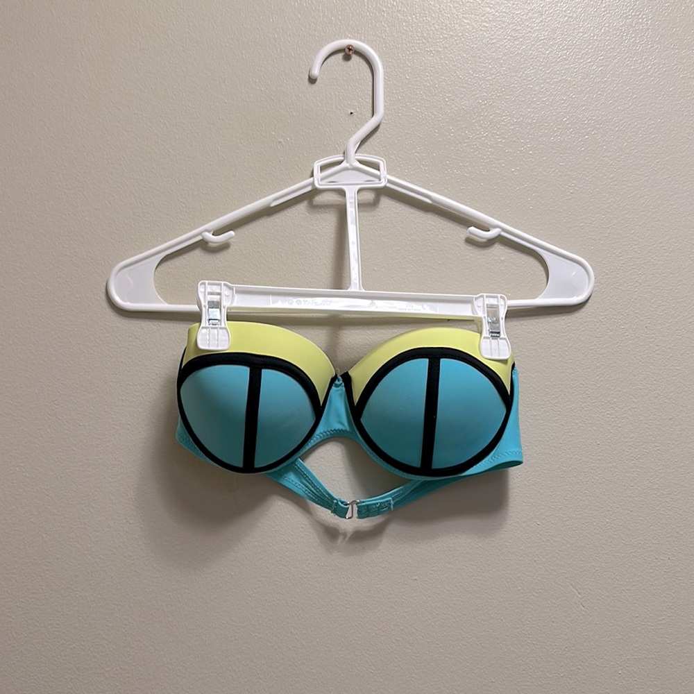 Target swimsuit Size M 🔵/🟢 blue and neon green